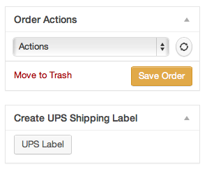 WooCommerce UPS label printing